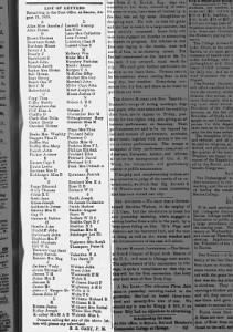 Lot Sidelinger Dead Letter August 16 1859